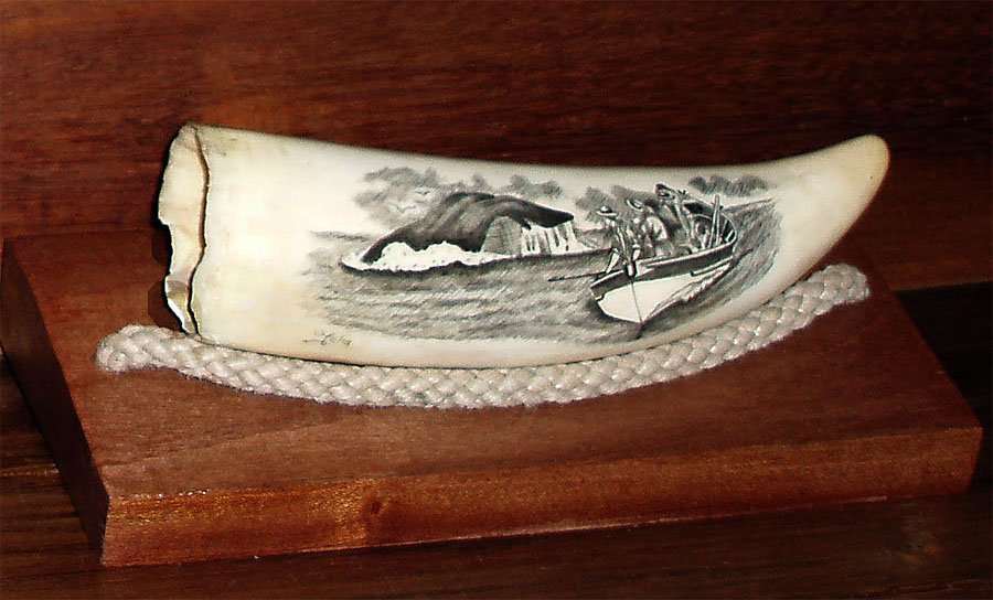 004 Scrimshaw whalers